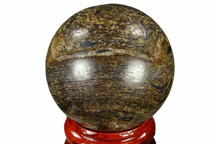 Polished Bronzite Sphere - Brazil #115977